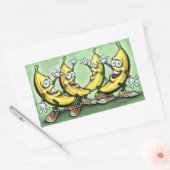 Bananen Rechthoekige Sticker (Envelop)