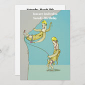 Bananen rock klimmen grappig fruit kaart (Voorkant / Achterkant)