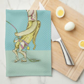 Bananen rock klimmen grappig fruit theedoek (Quarter Fold)