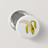 bananen ronde button 3,2 cm (Voorkant /achterkant)