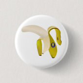 bananen ronde button 3,2 cm (Voorkant)