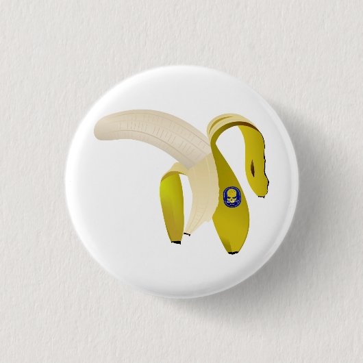 bananen ronde button 3,2 cm (Voorkant)