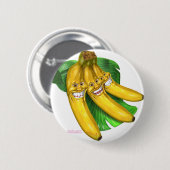 bananen ronde button 5,7 cm (Voorkant /achterkant)