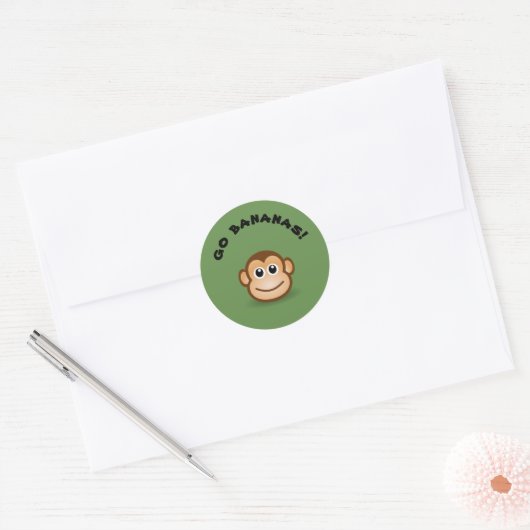 bananen ronde sticker (Envelop)