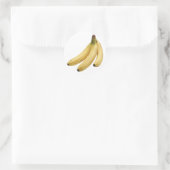 Bananen Ronde Sticker (Tas)
