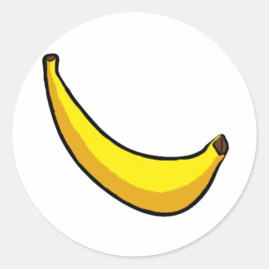 Bananen Ronde Sticker (Voorkant)