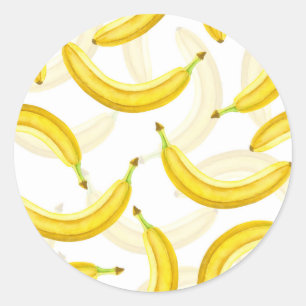Bananen Ronde Sticker