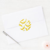 Bananen Ronde Sticker (Envelop)