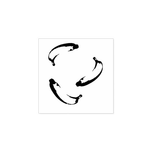 Bananen Rubberstempel (Afrduk)