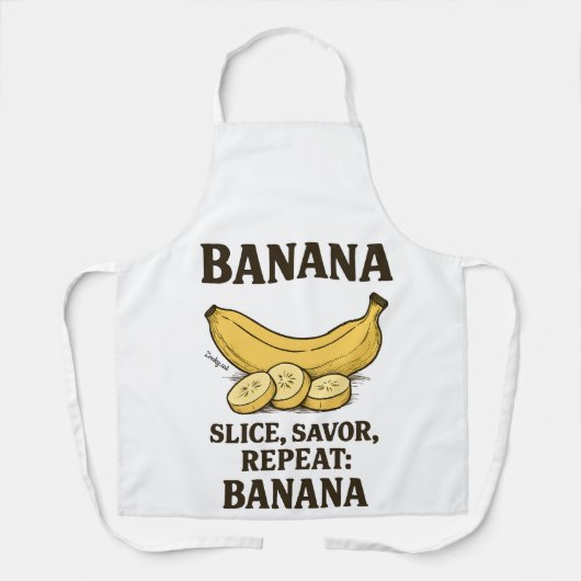 Bananen Schort – Humor in de Keuken (Voorkant)
