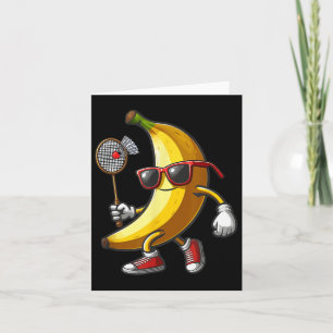 Bananen Sungles Spelen Badminton Grappige Fruit Sp Kaart
