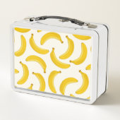 Bananen Tropische Fruit Print, Geel en Wit (Achterkant)