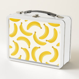 Bananen Tropische Fruit Print, Geel en Wit