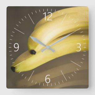 Bananen Vierkante Klok