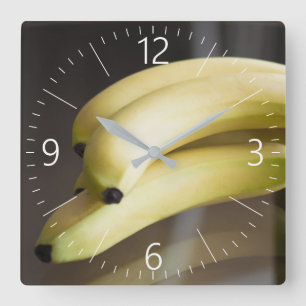 Bananen Vierkante Klok