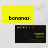 bananen. visitekaartje (Voorkant / Achterkant)
