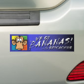 Bananen voor geocaching bumpersticker (Op auto)