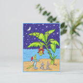 Bananen voor het briefkaart van Kerstmis (Staand voorkant)