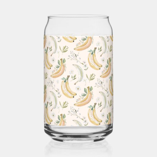 Bananen voor Kersen Blikvorm Glas (Voorkant)