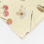 Bananen voor Kersen Fleece Deken (Hoek)