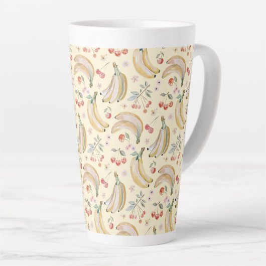 Bananen voor Kersen Latte Mok (Rechterhoek)