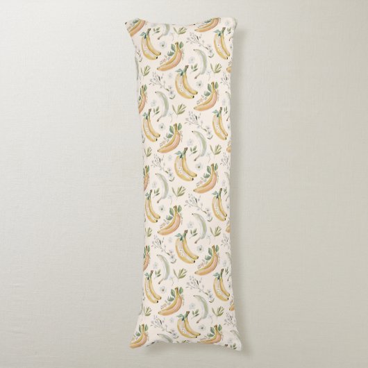 Bananen voor Kersen Lichaamskussen (Voorkant Verticaal)