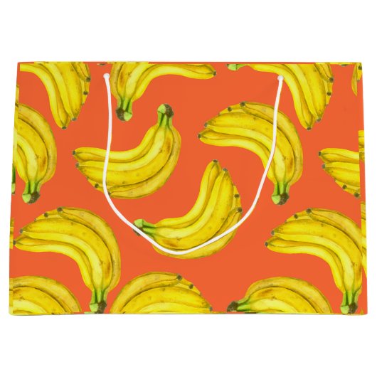 Bananen waterverf groot cadeauzakje (Voorkant)