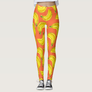 Bananen waterverf leggings