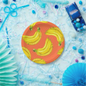 Bananen waterverf papieren bordje (Feest)