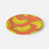 Bananen waterverf papieren bordje (Gekanteld)
