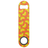 Bananen waterverf speed flessenopener (Achterkant)