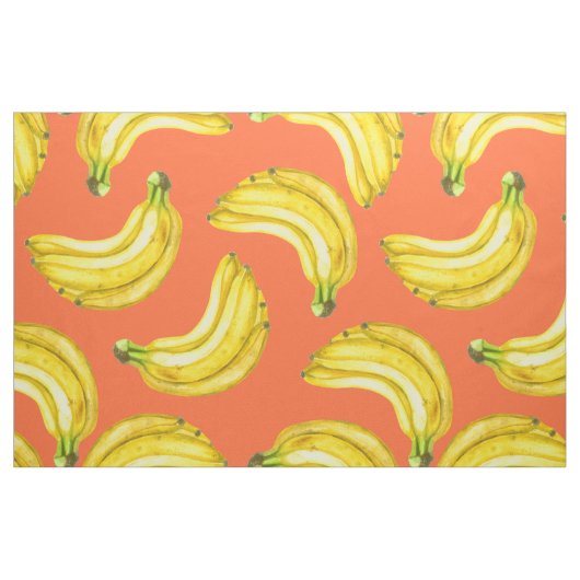 Bananen waterverf stof (Fat Quarter)
