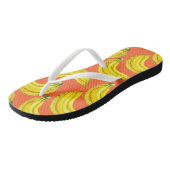 Bananen waterverf teenslippers (Schuin)