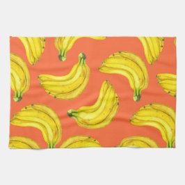 Bananen waterverf theedoek