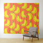 Bananen waterverf wandkleed (In Situ (horizontaal))