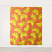 Bananen waterverf wandkleed (Voorkant)