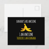 Bananen zijn Geweldige vruchtenvruchten van banane Briefkaart (Voorkant / Achterkant)