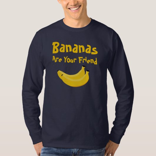 Bananen zijn je vriend t-shirt (Voorkant)