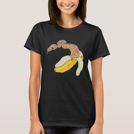 Bananenbal Python Slang Reptiel Herpetoloog Oph T-shirt (Voorkant)