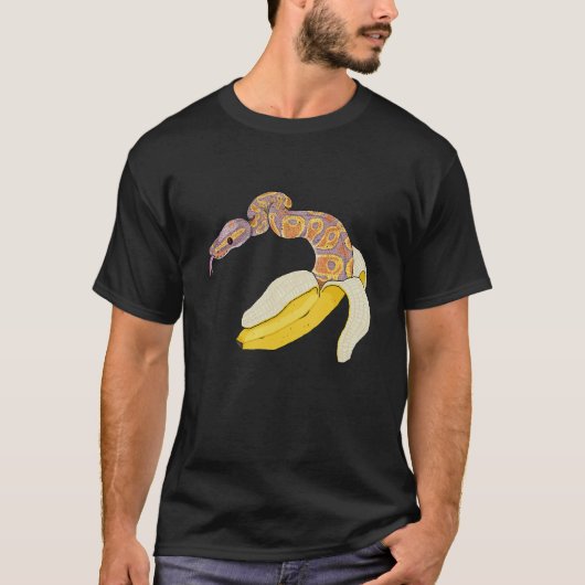 Bananenbal Python Slang Reptiel Herpetoloog Oph T-shirt (Voorkant)