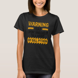 BananenbalkPython en Design van de Noodle Reptile  T-shirt