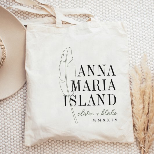 Bananenblad Bestemming Bruiloft Welkom Tote Bag