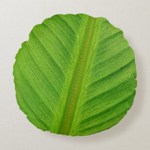 Bananenblad blad bananenvezels rond kussen