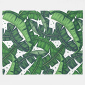 bananenblad blanket fleece deken (Voorkant (Horizontaal))