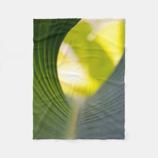 Bananenblad Fleece Deken (Voorkant)