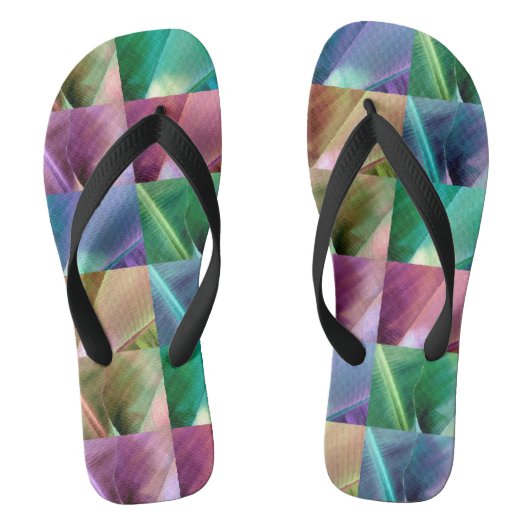 Bananenblad Quilt Teenslippers (Voetbed)