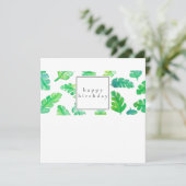 Bananenblad Verjaardag Kaart (Staand voorkant)