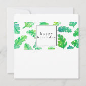 Bananenblad Verjaardag Kaart (Voorkant)