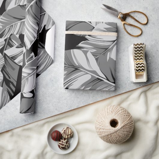 Bananenbladeren 3 cadeaupapier (Crafts)