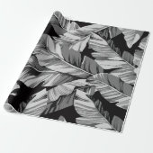 Bananenbladeren 3 cadeaupapier (Uitgerold)